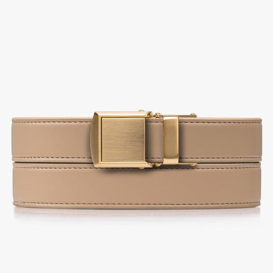 beige skinny belt