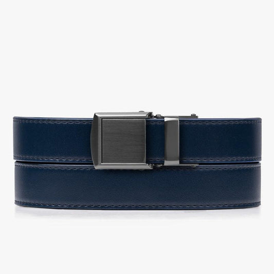 Navy Skinny Belts - SlideBelts