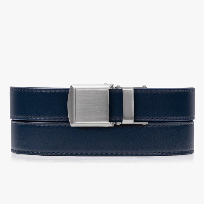 Navy Skinny Belts - SlideBelts