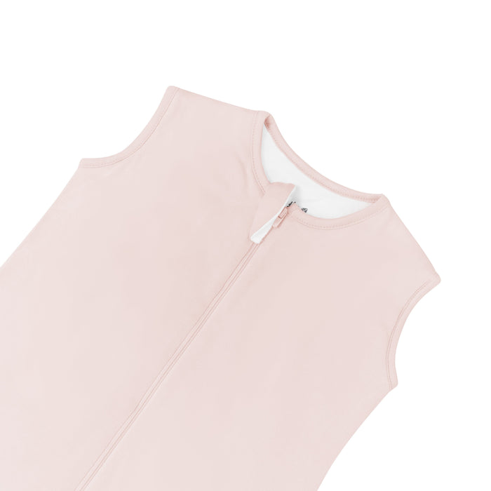 Zipper garage on Kyte Baby Sleep Bag Walker in Blush 2.5