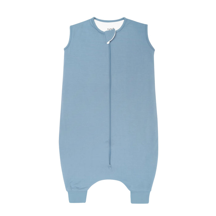 Flat lay of Kyte Baby Sleep Bag Walker in Slate 1.0