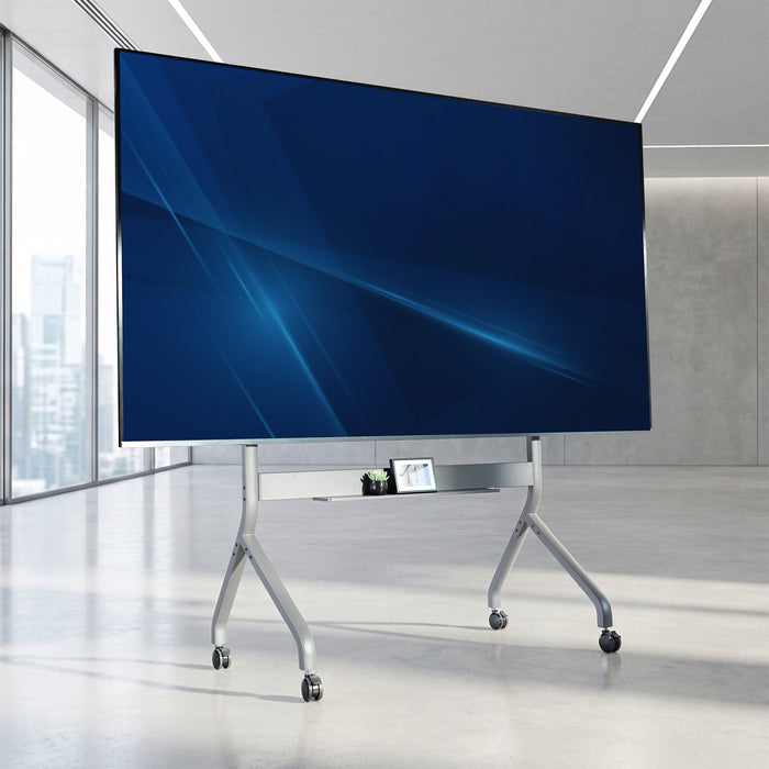 Slim Manual Height Adjustable TV Cart - 60” to 110” Screens