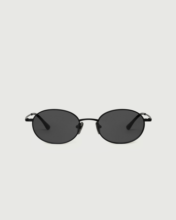 Charcoal::Sloane Sunglasses pilot Black metal front