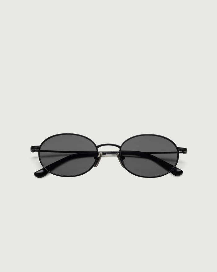 Charcoal::Sloane Sunglasses pilot Black metal top