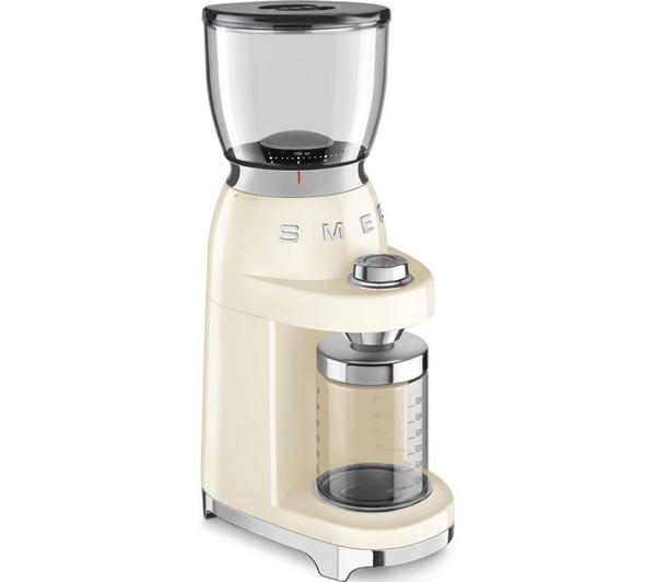 SMEG CGF01CRUK Coffee Grinder Cream Cream