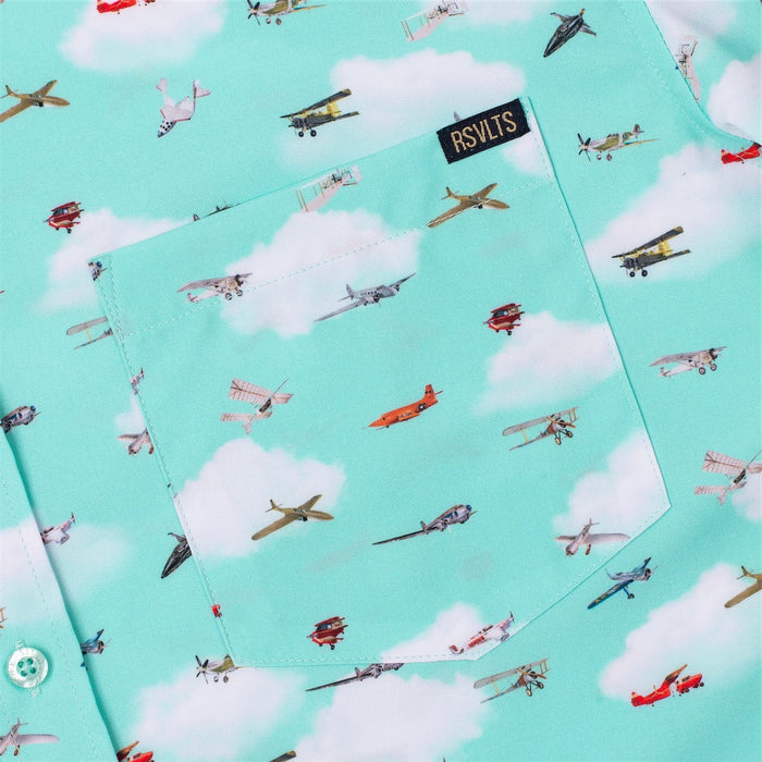 RSVLTS Smithsonian Short Sleeve Shirt Smithsonian Air and Space "Taking Flight" – KUNUFLEX Short Sleeve Shirt Smithsonian Air and Space "Taking Flight" – KUNUFLEX Short Sleeve Shirt