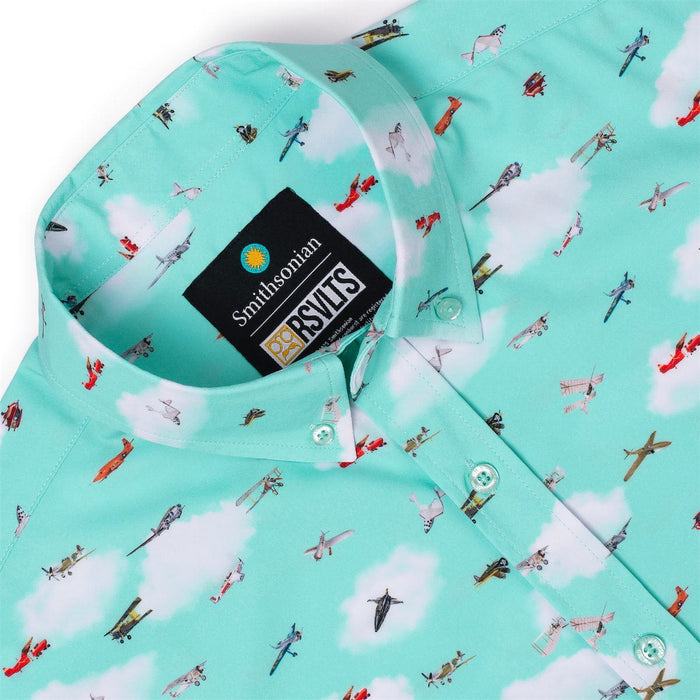 RSVLTS Smithsonian Short Sleeve Shirt Smithsonian Air and Space "Taking Flight" – KUNUFLEX Short Sleeve Shirt Smithsonian Air and Space "Taking Flight" – KUNUFLEX Short Sleeve Shirt