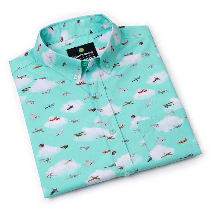 RSVLTS Smithsonian Short Sleeve Shirt Smithsonian Air and Space "Taking Flight" – KUNUFLEX Short Sleeve Shirt Smithsonian Air and Space "Taking Flight" – KUNUFLEX Short Sleeve Shirt