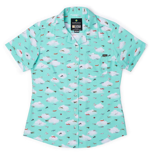 RSVLTS XS Smithsonian Women's Short Sleeve Shirt Smithsonian Air and Space "Taking Flight" – Women's KUNUFLEX Short Sleeve Shirt Smithsonian Air and Space "Taking Flight" – Women's KUNUFLEX Short Sleeve Shirt