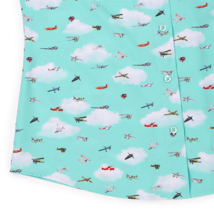 RSVLTS Smithsonian Women's Short Sleeve Shirt Smithsonian Air and Space "Taking Flight" – Women's KUNUFLEX Short Sleeve Shirt Smithsonian Air and Space "Taking Flight" – Women's KUNUFLEX Short Sleeve Shirt