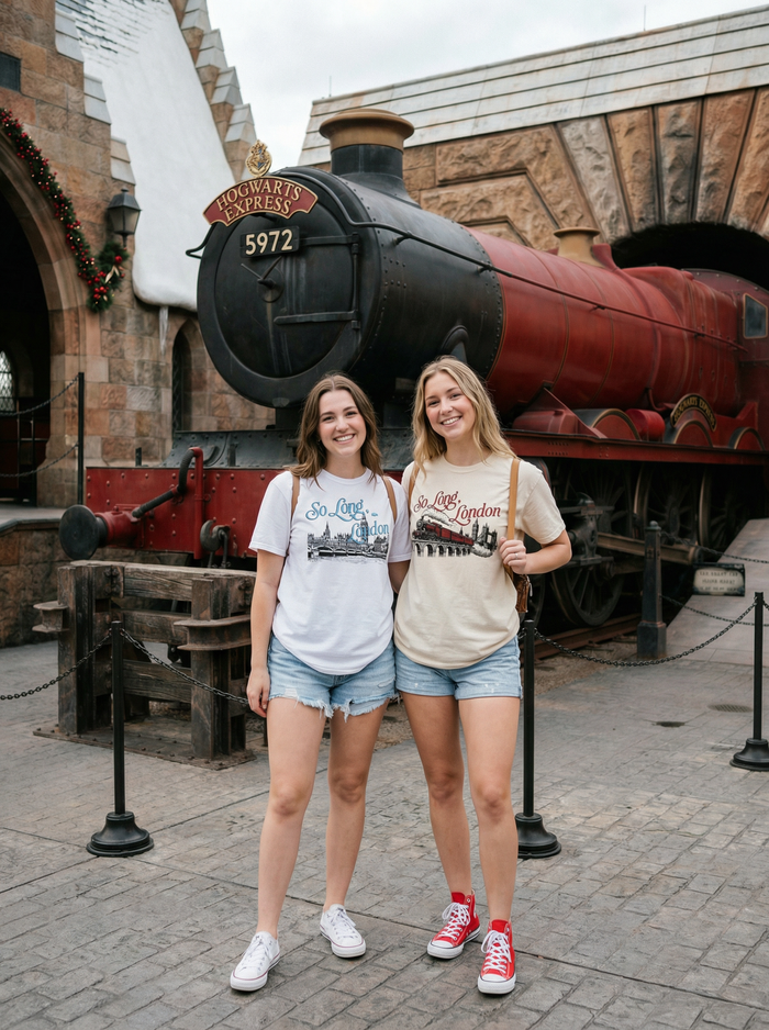 So Long London with Train Garment Dyed Tee
