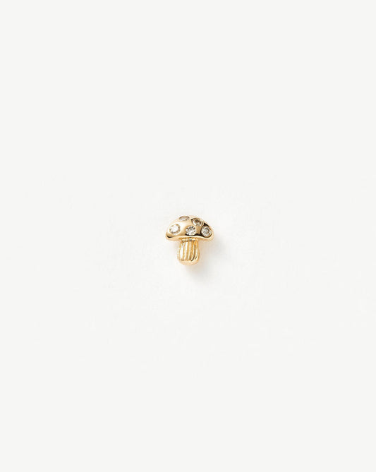 Fine Diamond Mushroom Single Stud Earring Earrings Missoma