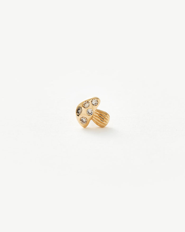 Fine Diamond Mushroom Single Stud Earring Earrings Missoma