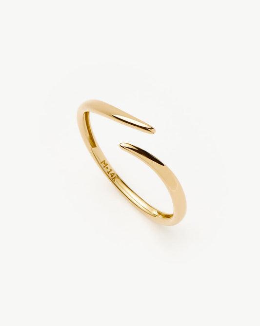 Fine Open Claw Ring | 14ct Solid Gold Rings Missoma