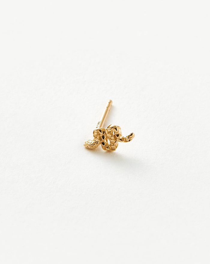 Fine Snake Single Stud Earring Earrings Missoma