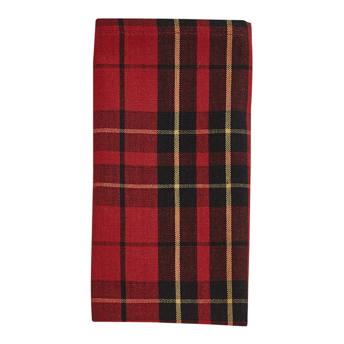 Red soft plaid festive sportsman plaid napkin