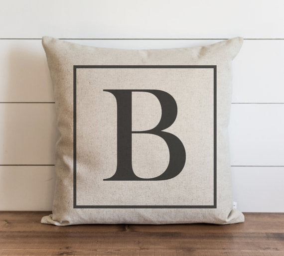 Square Monogram 20 x 20 Pillow Cover