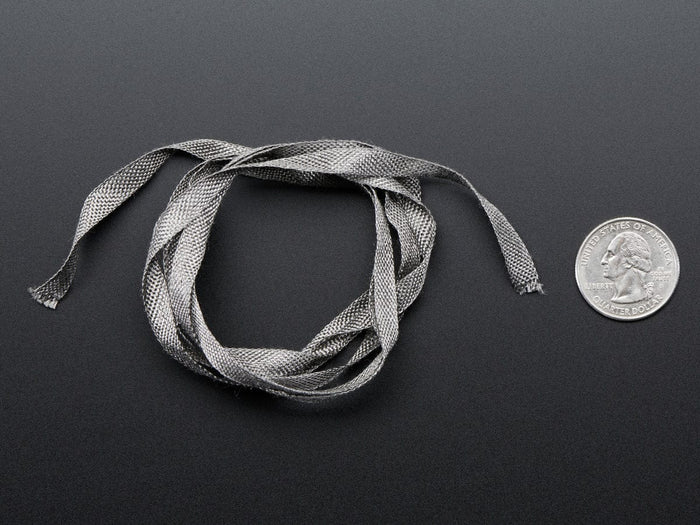 Stainless Steel Conductive Ribbon - 5mm wide 1 meter long [discontinued] by The Pi Hut - The Pi Hut