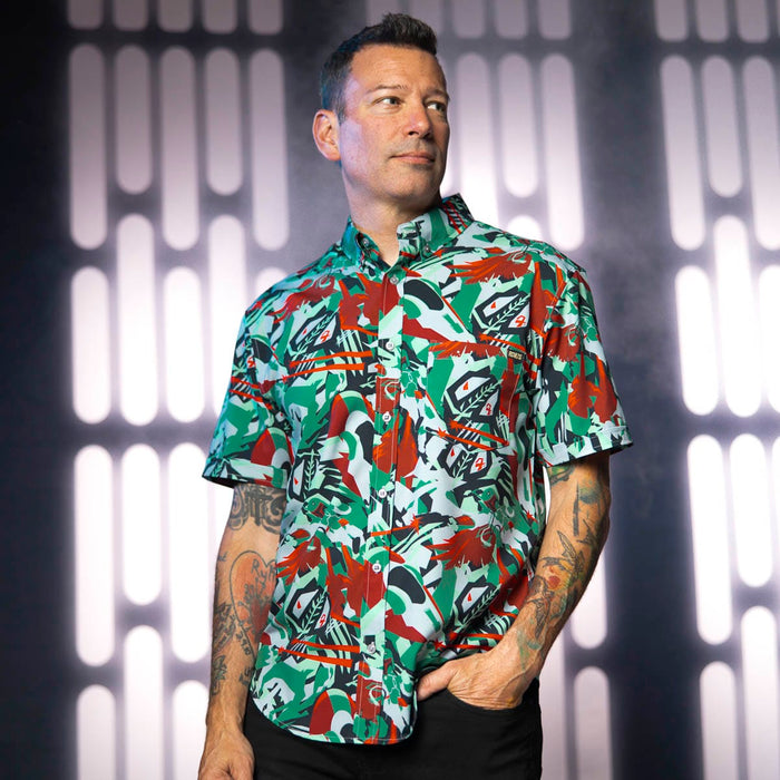 RSVLTS Star Wars Short Sleeve Shirt Star Wars™ "Boba Blast" – KUNUFLEX Short Sleeve Shirt Star Wars™ "Boba Blast" – KUNUFLEX Short Sleeve Shirt
