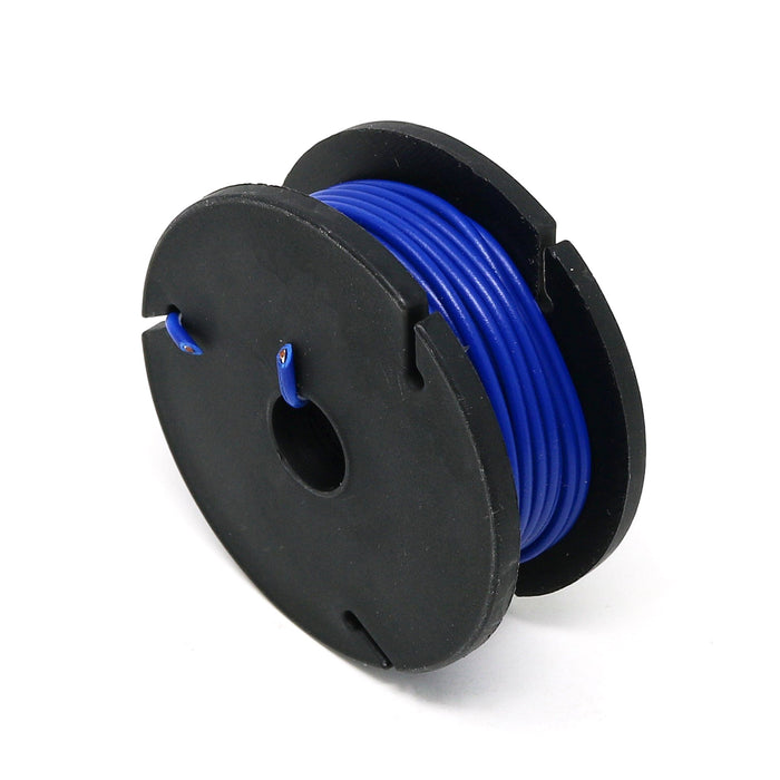 Stranded-Core Wire Spool - 25ft - 22AWG - Blue by The Pi Hut - The Pi Hut
