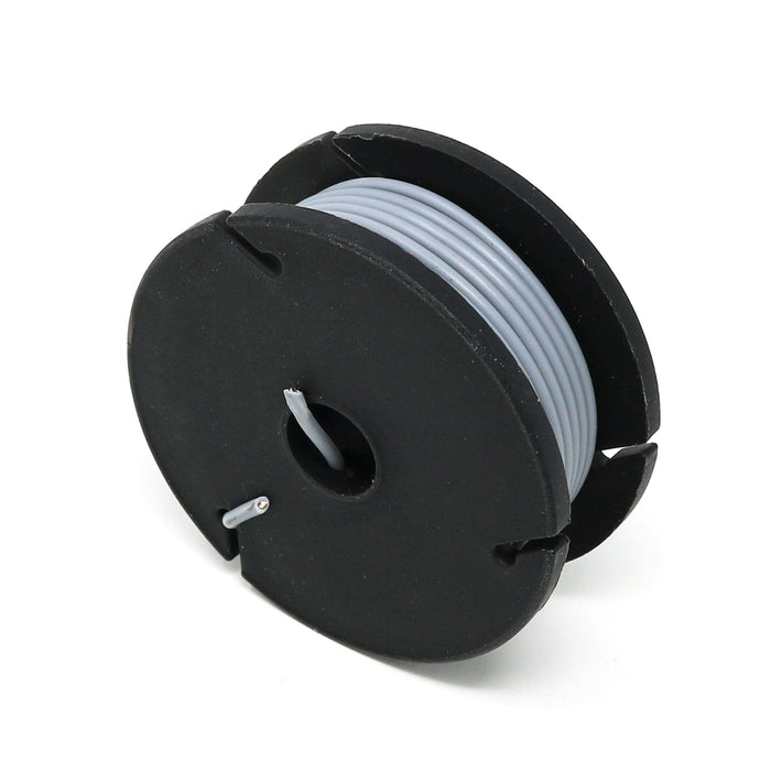 Stranded-Core Wire Spool - 25ft - 22AWG - Gray by The Pi Hut - The Pi Hut