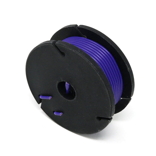 Stranded-Core Wire Spool - 25ft - 22AWG - Violet by The Pi Hut - The Pi Hut