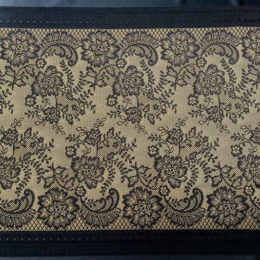 Stretch Lace #264, 13.5" Gold Leaf