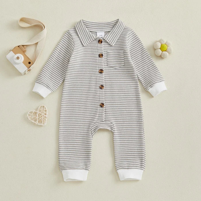 STRIPES Collared Jumpsuit