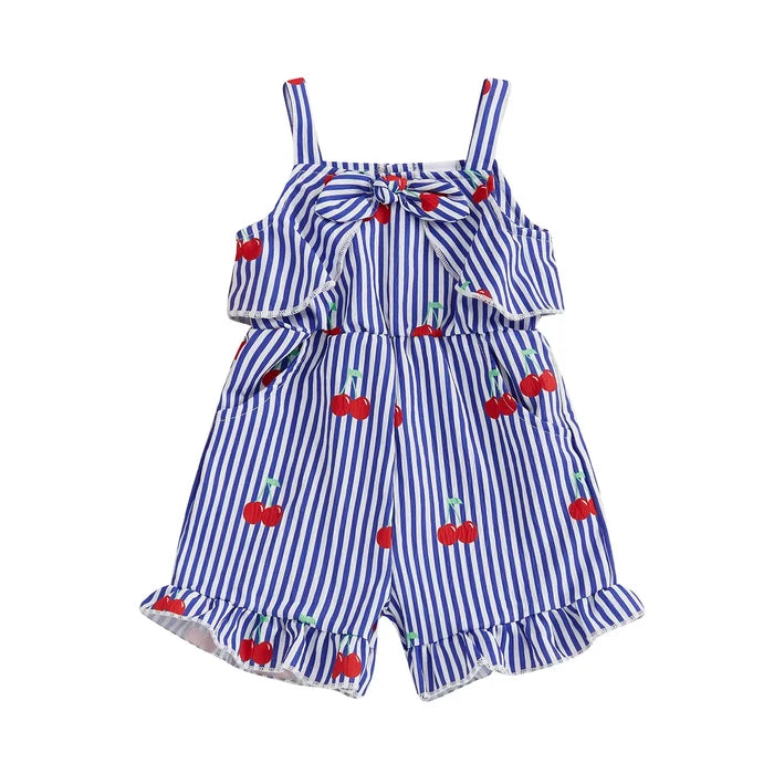 SUMMER FRUIT Bowtie Romper