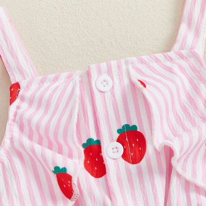 SUMMER FRUIT Bowtie Romper