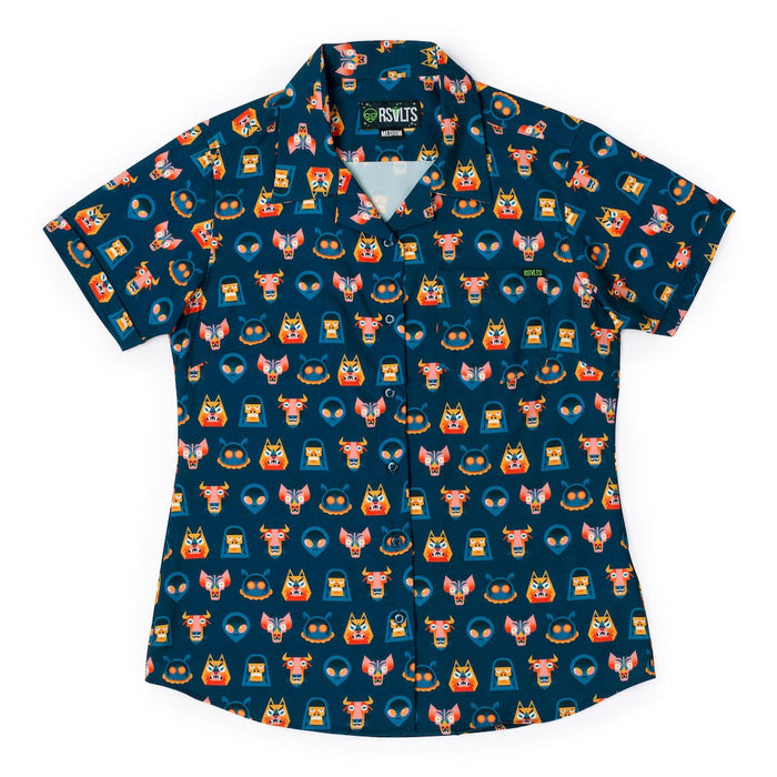 RSVLTS XS RSVLTS Women's Short Sleeve Shirt Tales from the Cryptids – Women's KUNUFLEX Short Sleeve Shirt