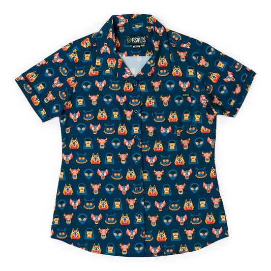 RSVLTS XS RSVLTS Women's Short Sleeve Shirt Tales from the Cryptids – Women's KUNUFLEX Short Sleeve Shirt