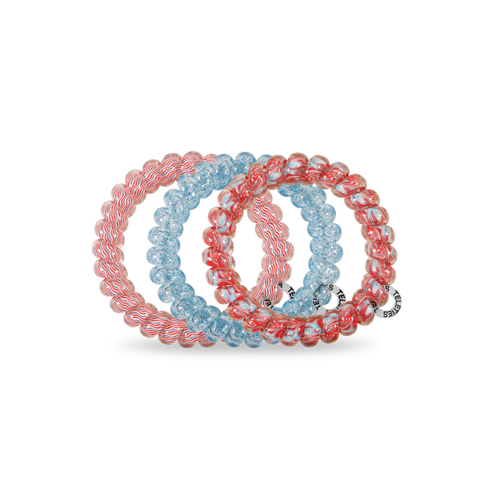 TELETIES - Spiral Hair Coils | Large | Freedom to Sparkle Hair Ties