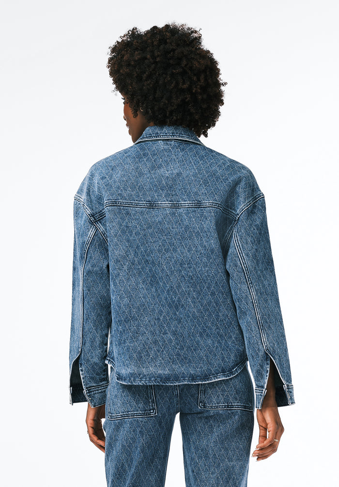 Buffalo Women Jackets Navy Denim Denim Jackets Classic Collar
