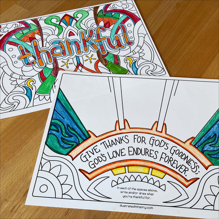Thankful Coloring Pages