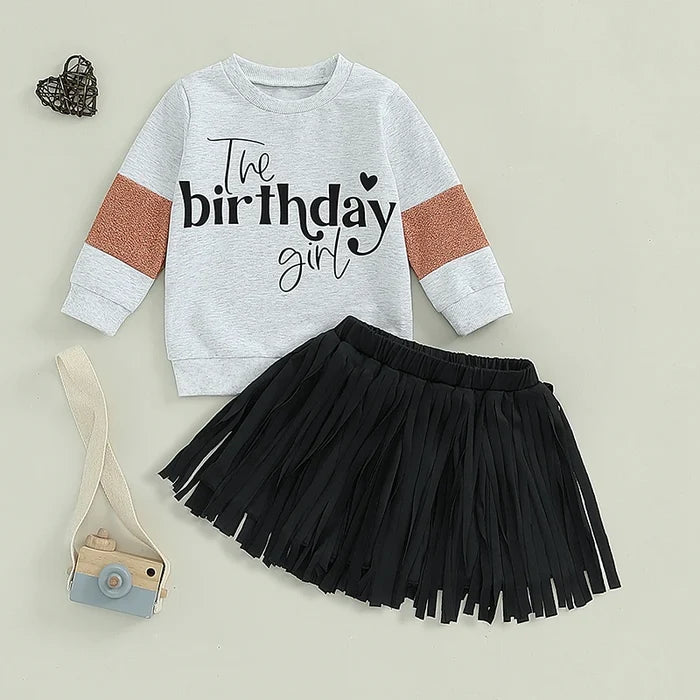 THE BIRTHDAY GIRL Tassel Skirt Outfit