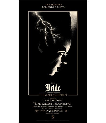 The Bride of Frankenstein   Moss Olly Moss poster