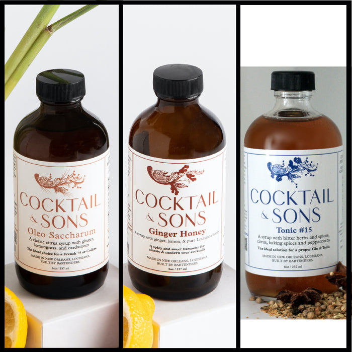 The Gin & Vodka Cocktail Studio (Craft Cocktail Syrup Pack - 8oz)