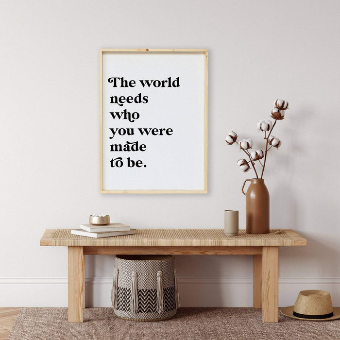 modern boho style wood sign