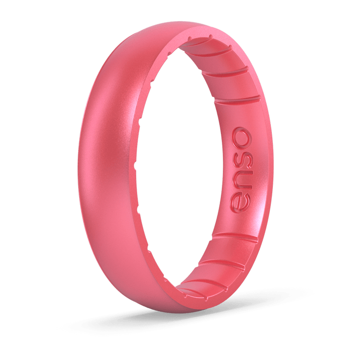 Aura Classic Thin Silicone Ring - Roseglow
