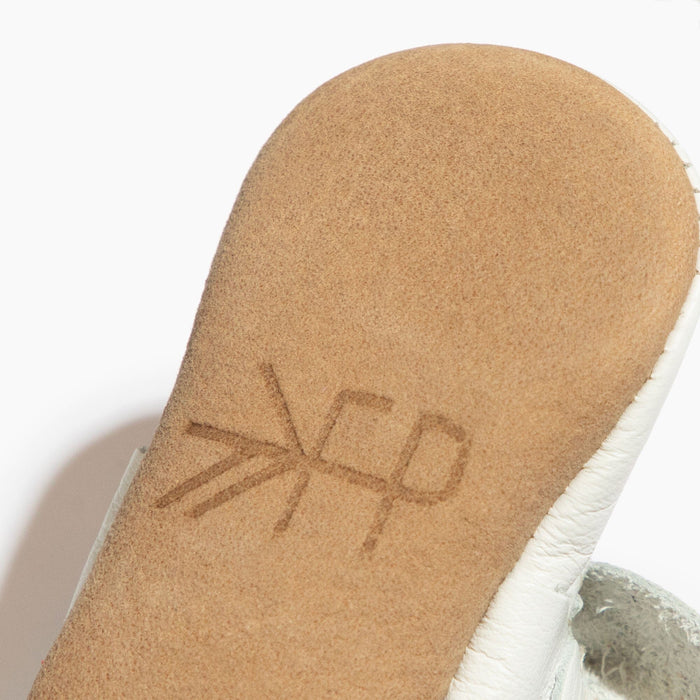 Toasted Bright White Knotted Bow Mocc Knotted Bow Mocc Soft Sole