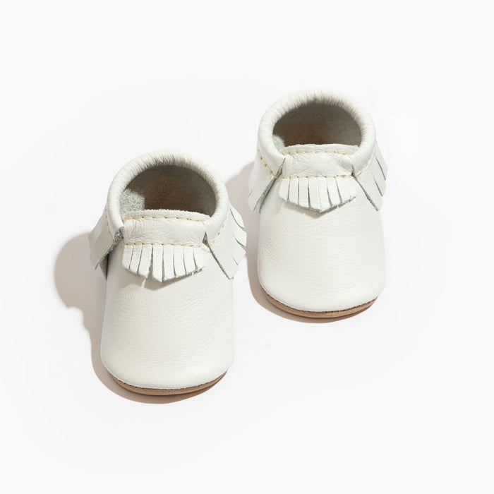 Toasted Bright White Moccasin Baby Shoe Moccasin Soft Sole