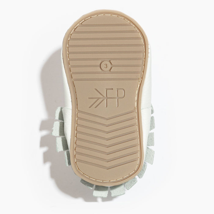 Toasted Bright White Moccasin Baby Shoe Moccasin Soft Sole