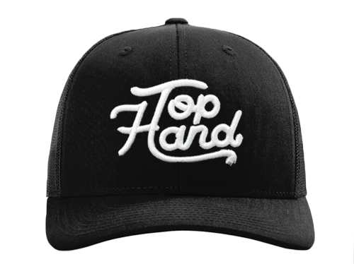 Top Hand Ropes Script Hat