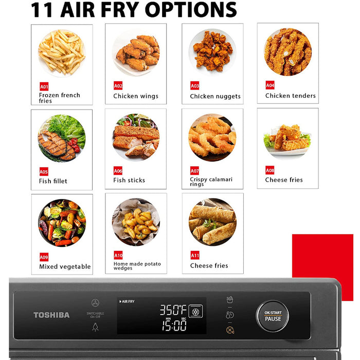 TOSHIBA Air Fryer Toaster Oven Combo - TL2-AC25GZA