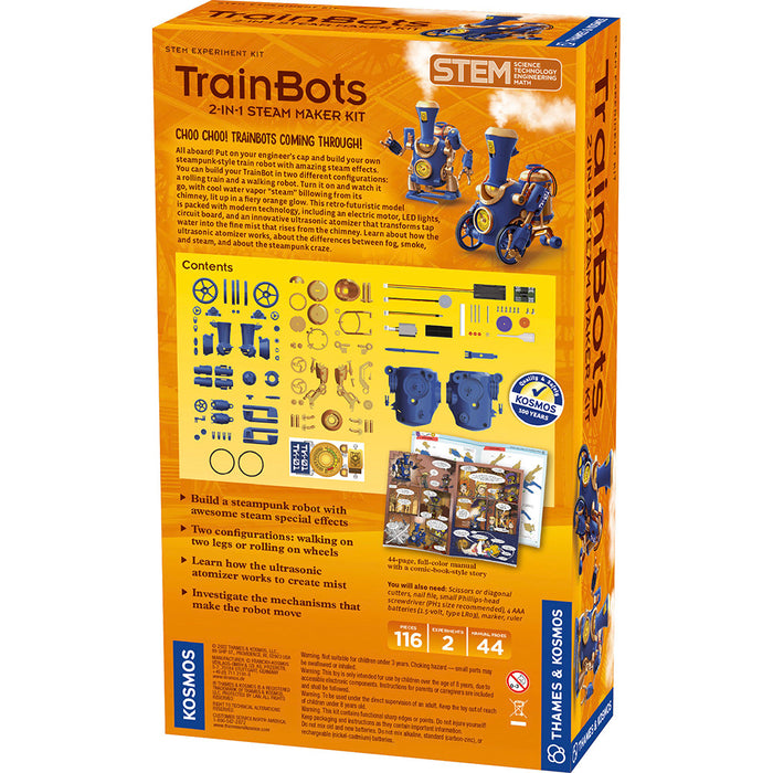TrainBots: 2-in-1 STEAM Maker Kit STEM Thames & Kosmos