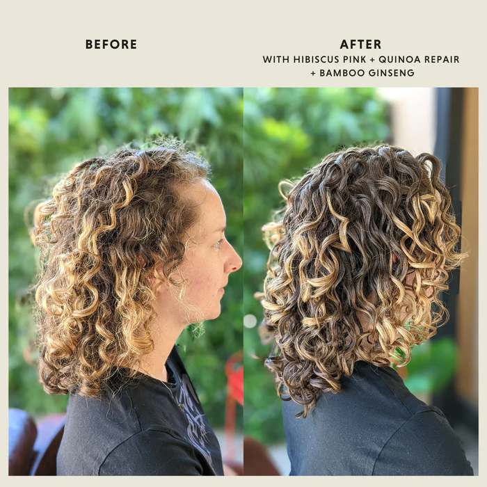 Trepadora clay wash before and after curly hair photos of styling