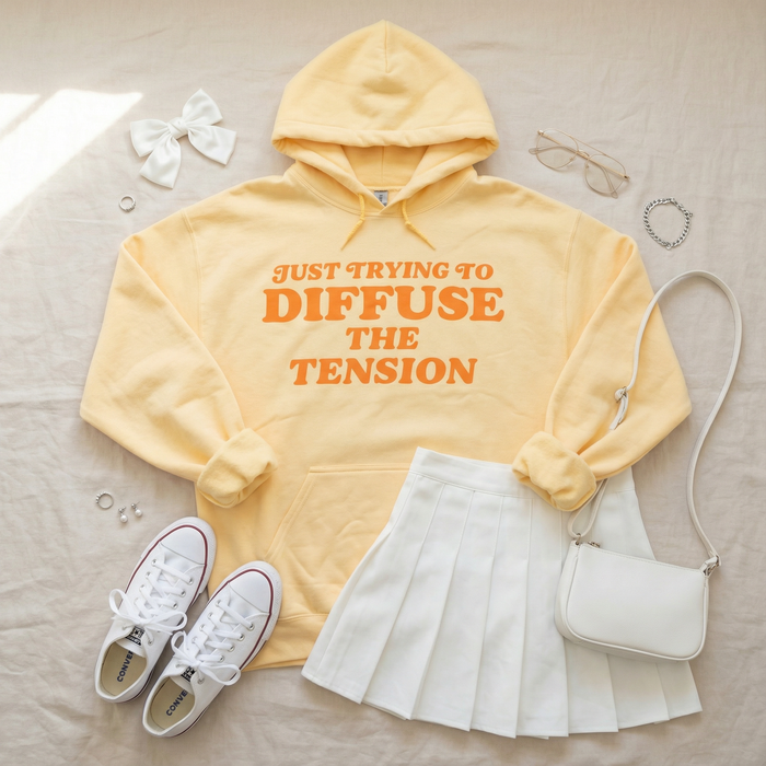 Trying to Diffuse the Tension Premium Hoodie (L)