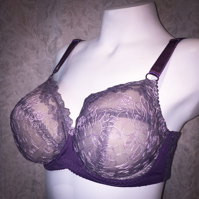 Tulle Lace 126- 8 3/4" Smoke and Mirrors lace