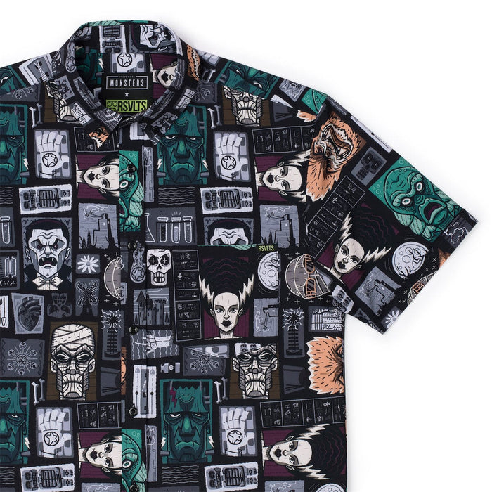 RSVLTS XS Universal Monsters Universal Monsters "Freaky Tiki" – KUNUFLEX Short Sleeve Shirt Universal Monsters "Freaky Tiki" – KUNUFLEX Short Sleeve Shirt